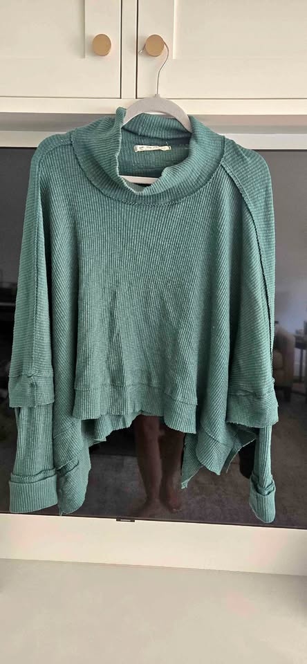 We the Free green sweater
