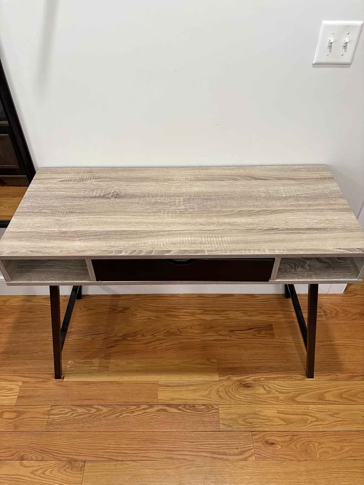 Modern Wood Desk / Console Table with Drawer