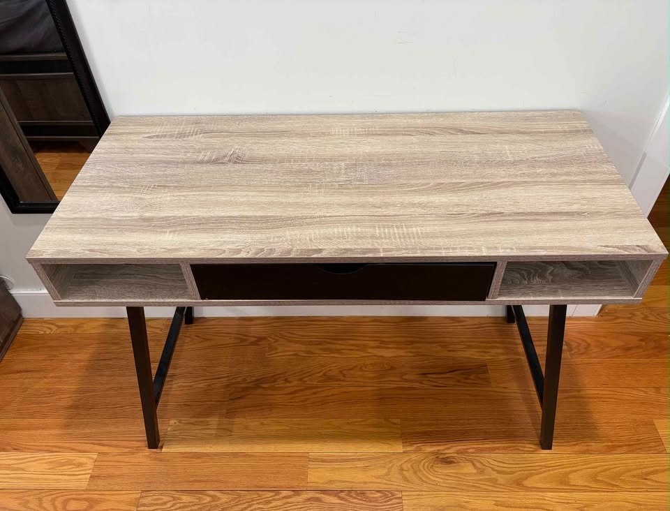 Modern Wood Desk / Console Table with Drawer - photo 2