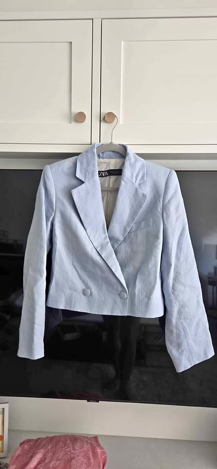 Zara Blue Blazer - Size Small