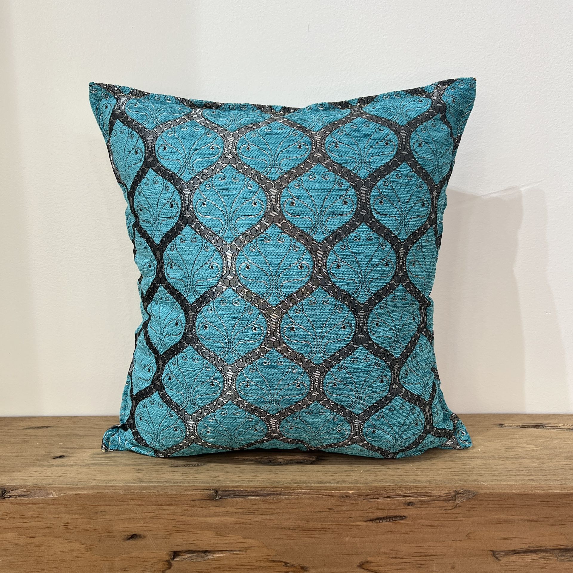 Turquoise Turkish Kilim Pillow Cover