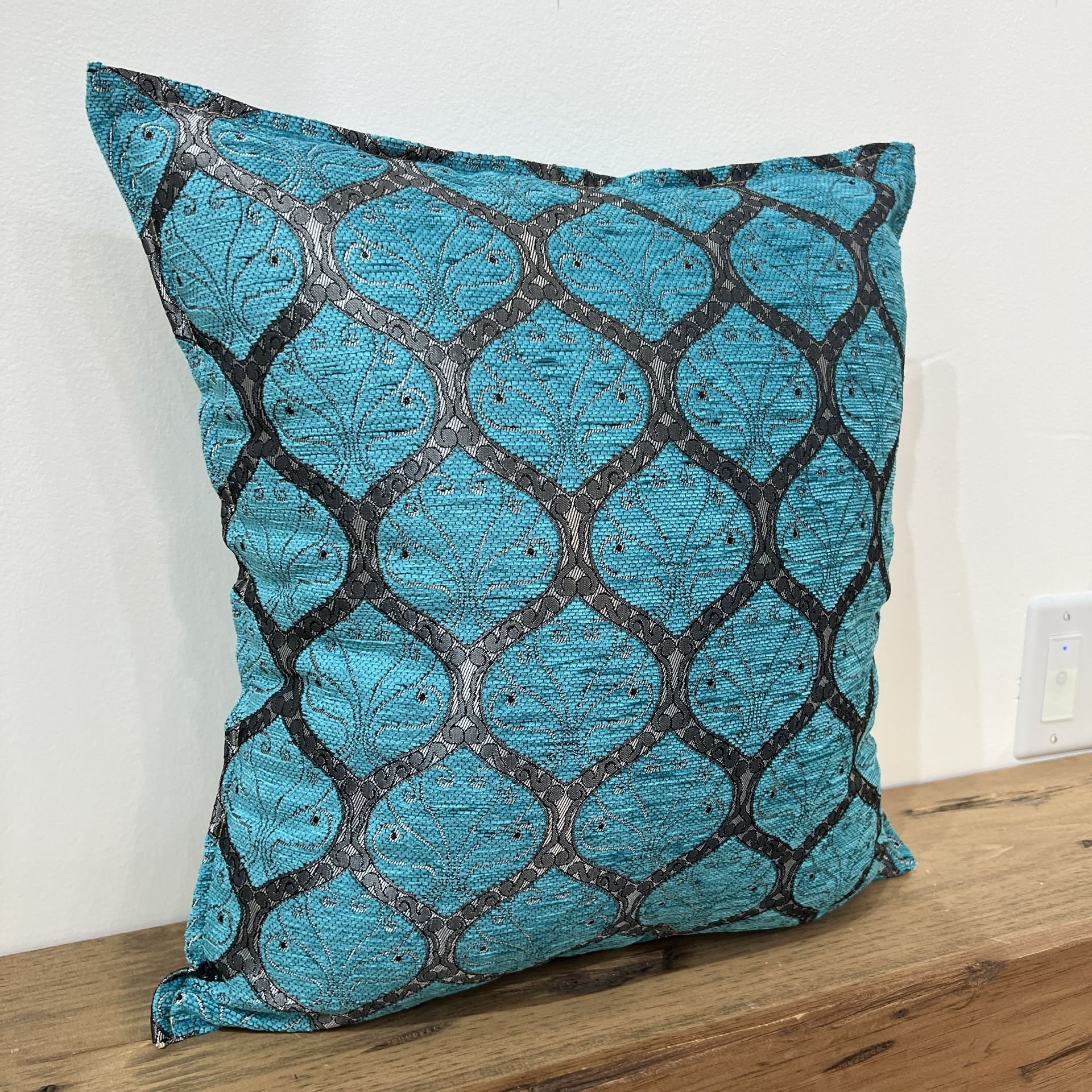 Turquoise Turkish Kilim Pillow Cover - photo 2
