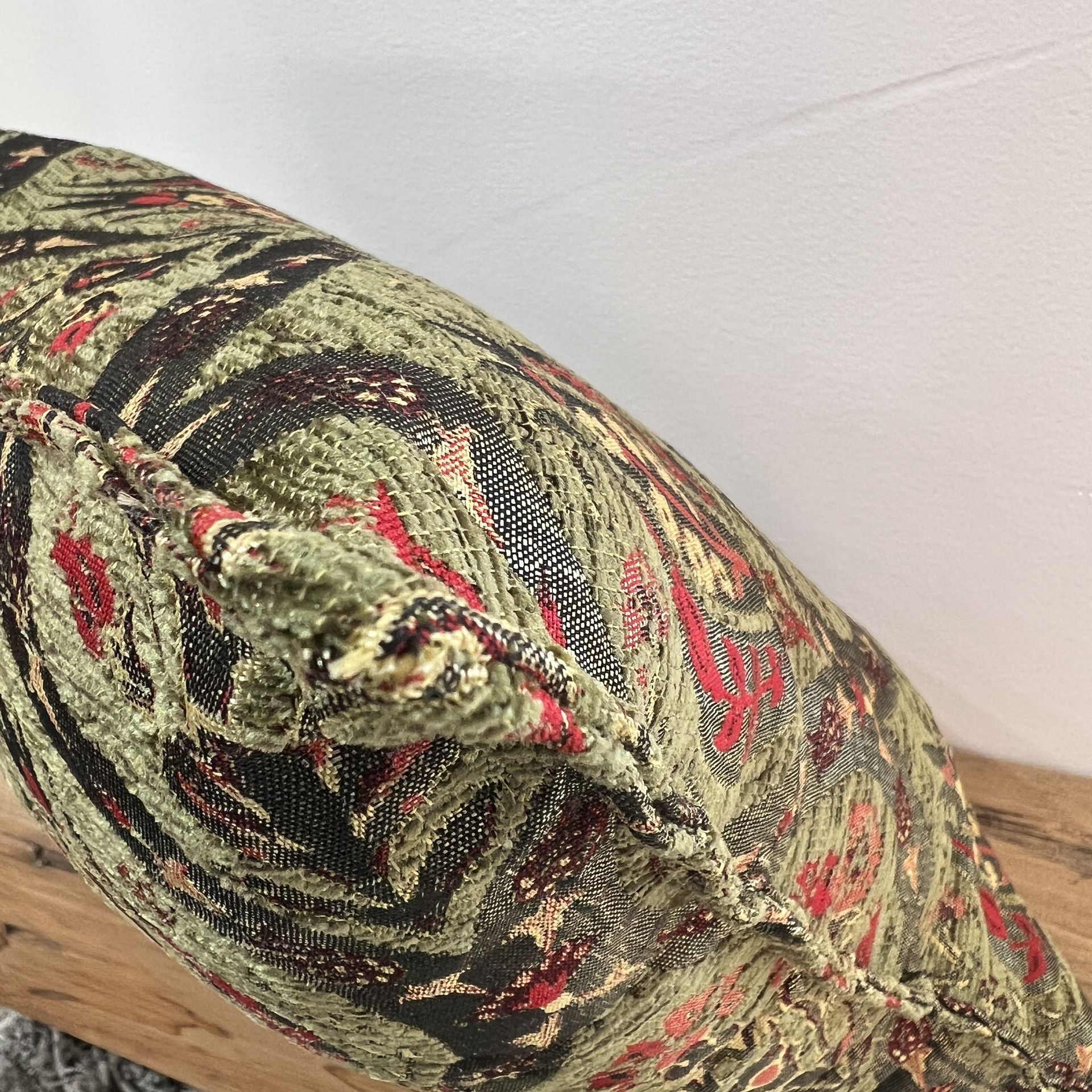 Green Turkish Kilim Pillow Case - photo 2