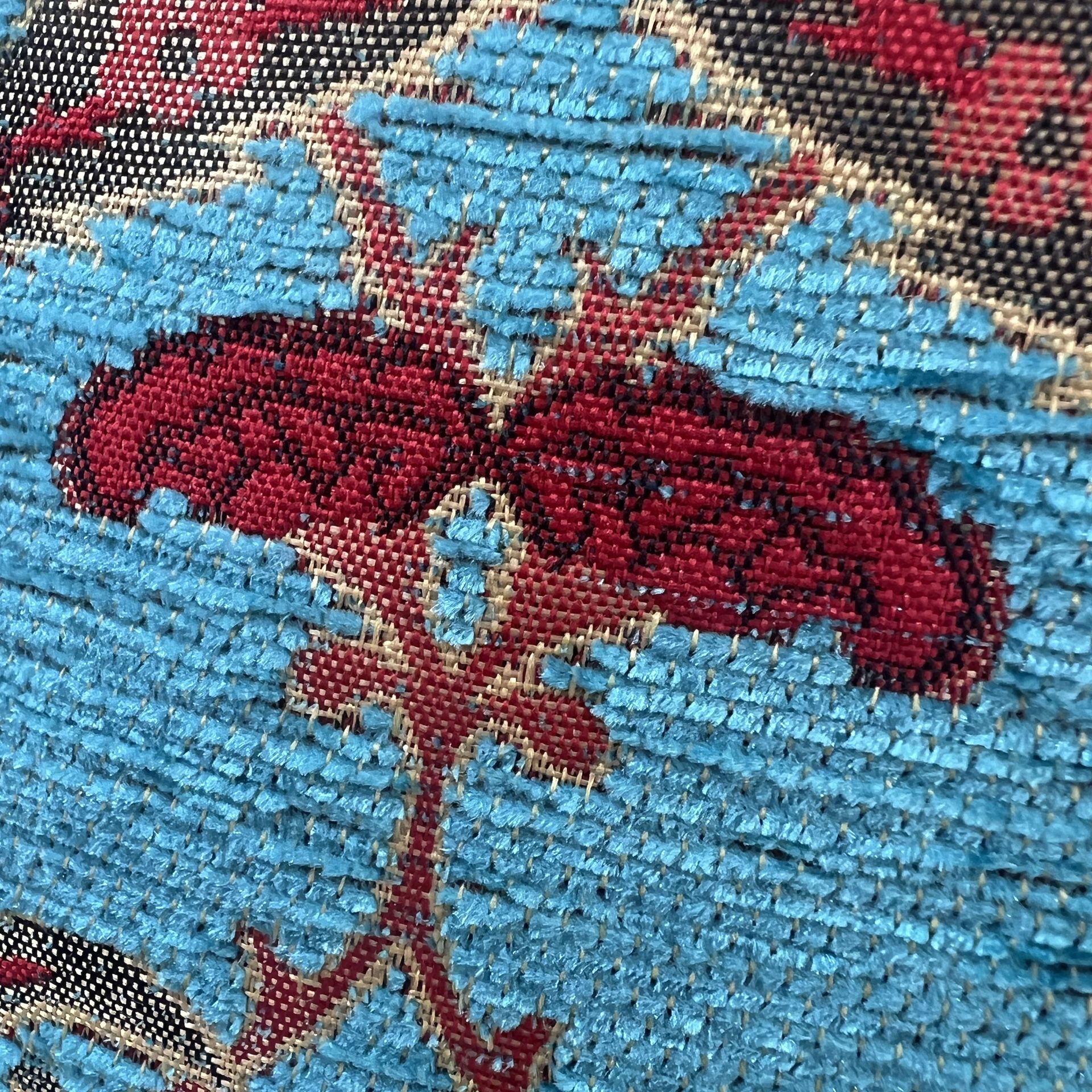 Kilim Pillow Cover Turquoise Tulip Patterns - photo 5