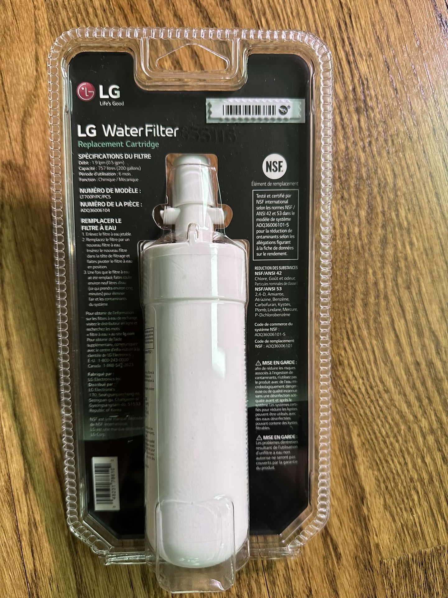 LG Water Filter LT700P/PC/PCS - photo 2
