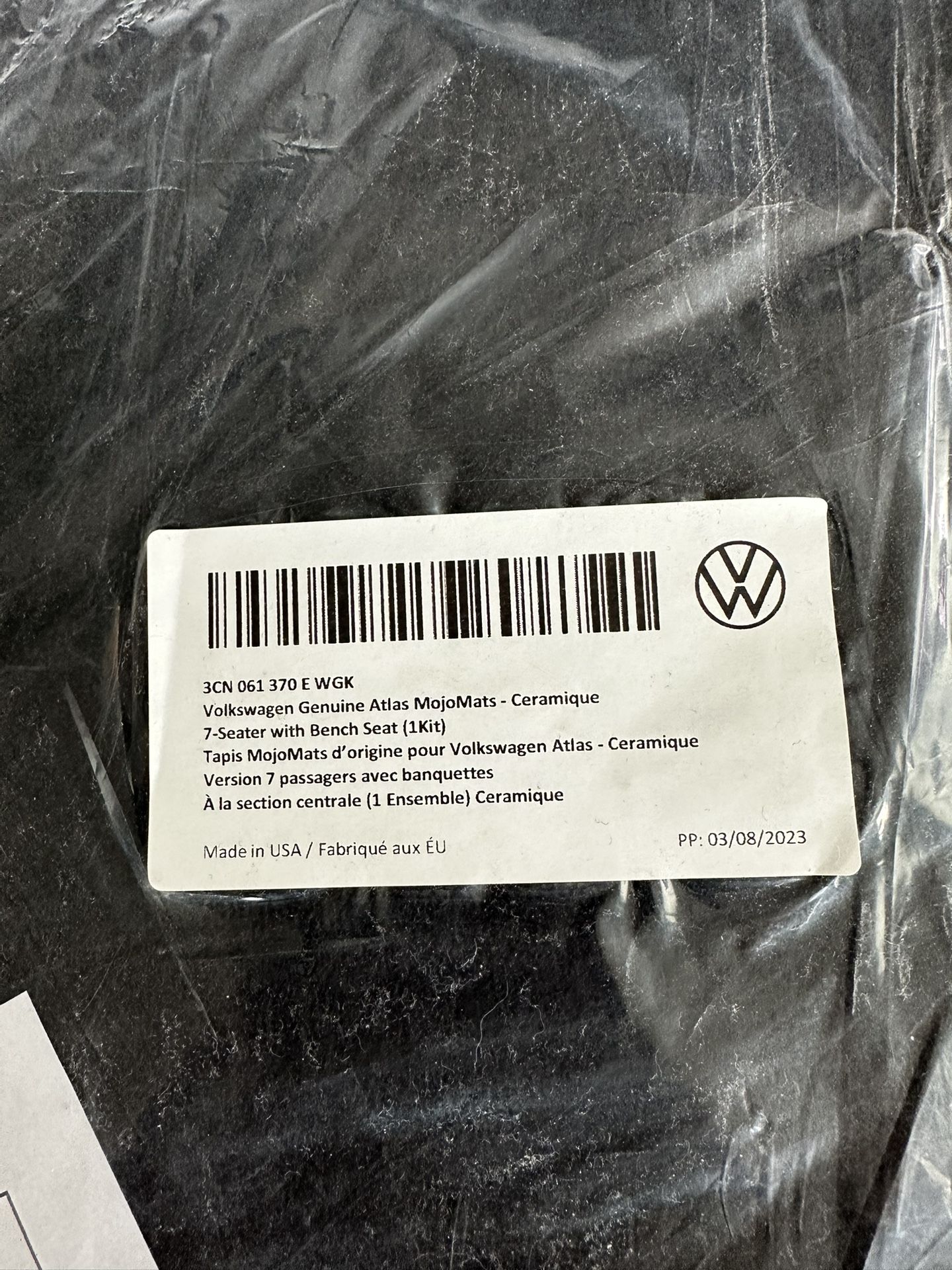 Volkswagen Atlas Mats (Original Brand New) - photo 2