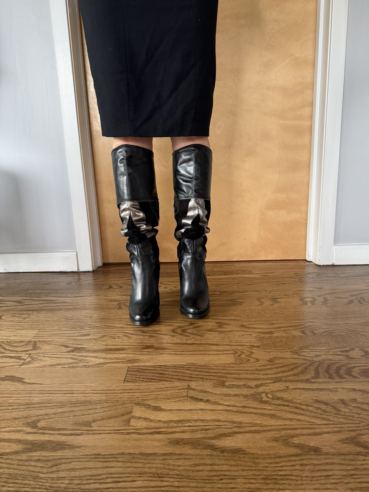 Aldo Knee-high Leather Boots Size 6.5 - photo 2