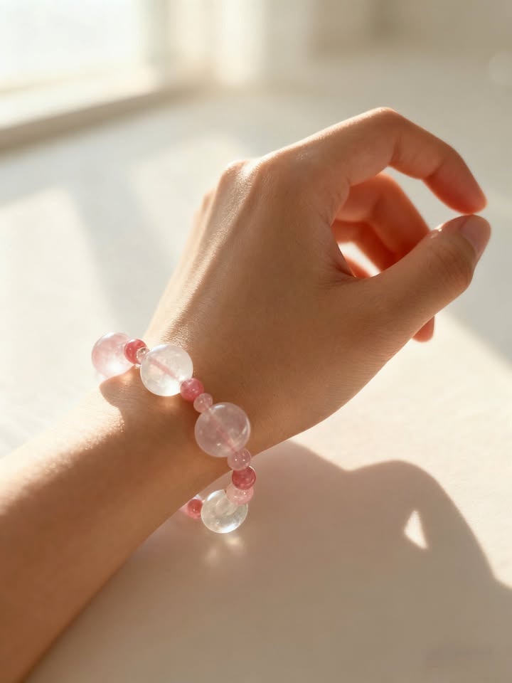 Natural Rose Quartz Bracelet – Love, Healing & Emotional Balance
