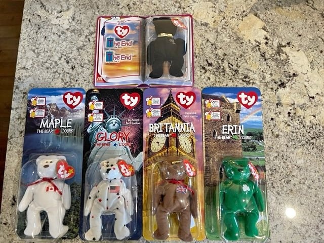 1999 McDonald's International TY Babies Full Set + End Bear
