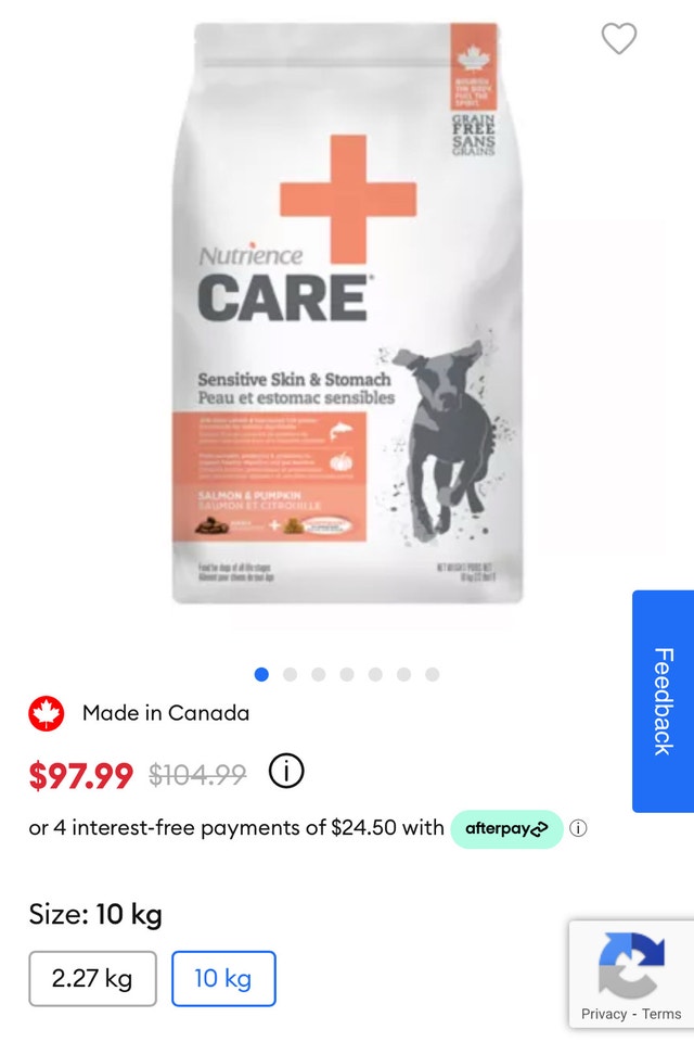 Nutrience Care Salmon & Pumpkin 10kg