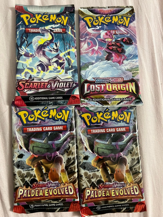 Pokemon Card Packs - Scarlet & Violet, Lost Origin, Paldea Evolv
