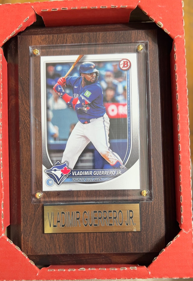 Vladimir Guerrero Jr. Toronto Blue Jays Baseball Card Plaque