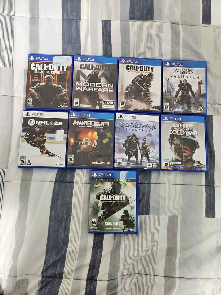 Games ( ps4 , ps5 , xbox one )