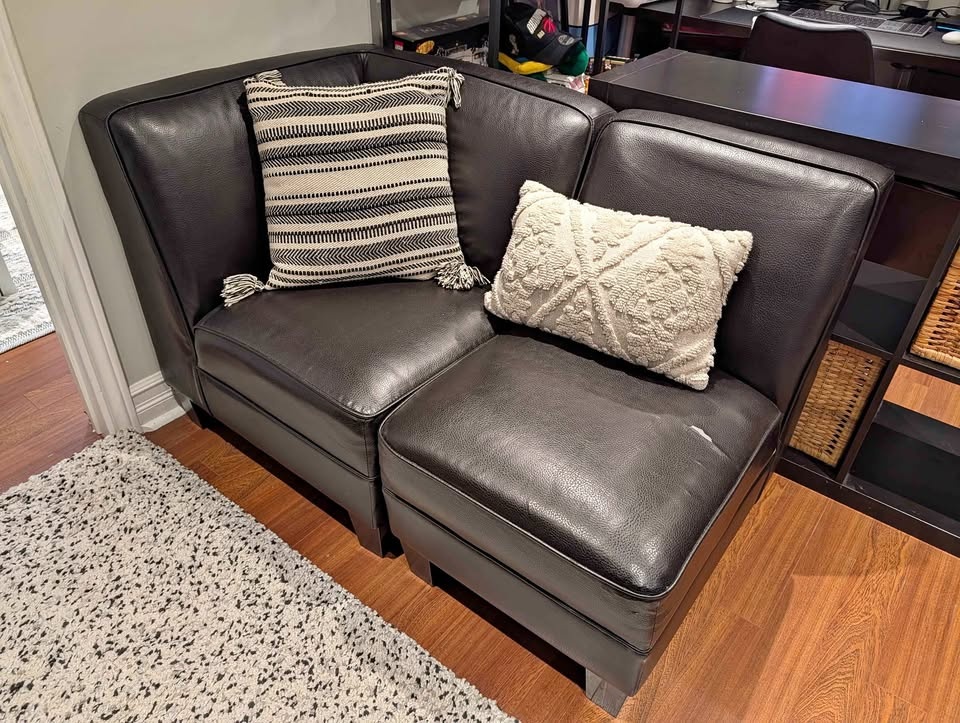 Modular Sofa 2 pieces - Faux Leather