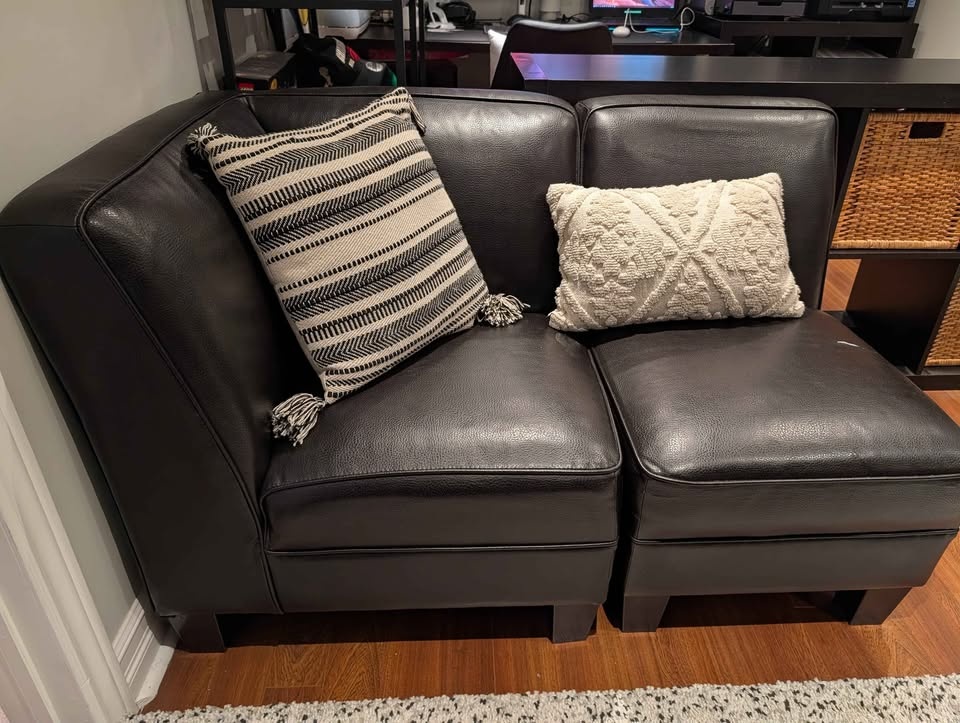 Modular Sofa 2 pieces - Faux Leather - photo 2
