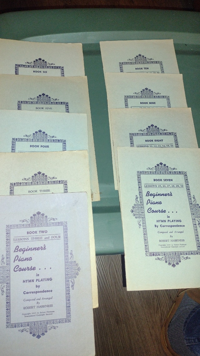 Beginner Piano Course Books 2-10 (Robert Harkness, 1945)