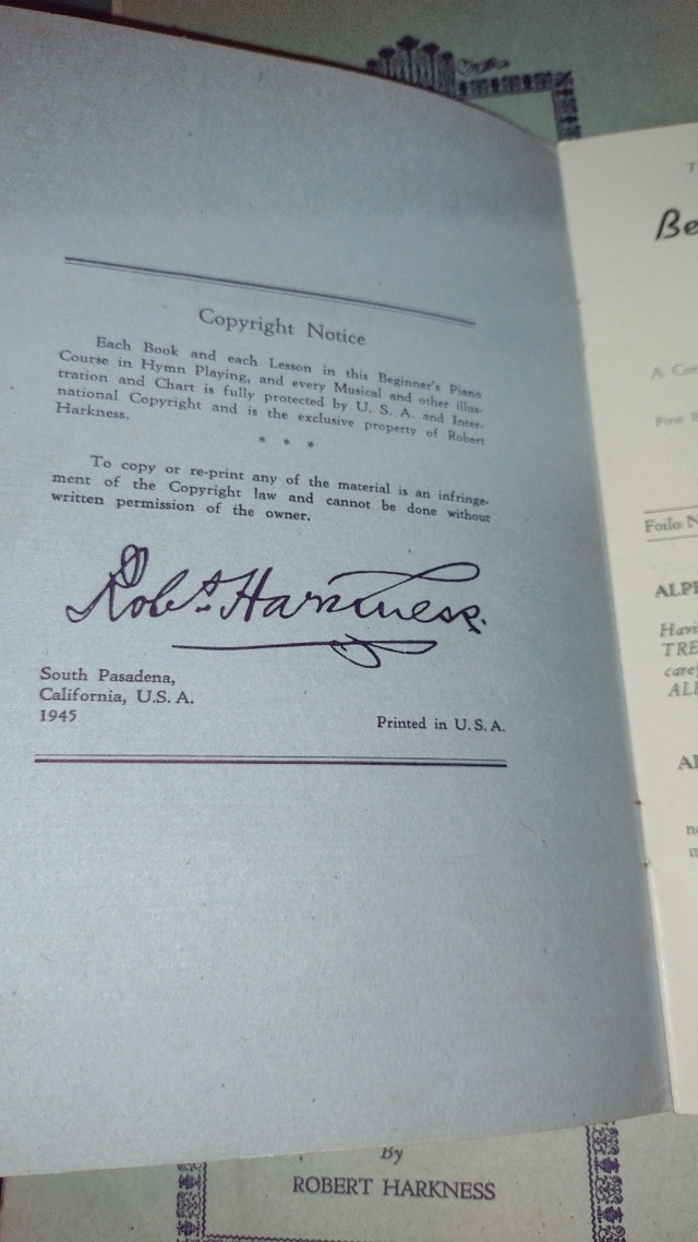 Beginner Piano Course Books 2-10 (Robert Harkness, 1945) - photo 2