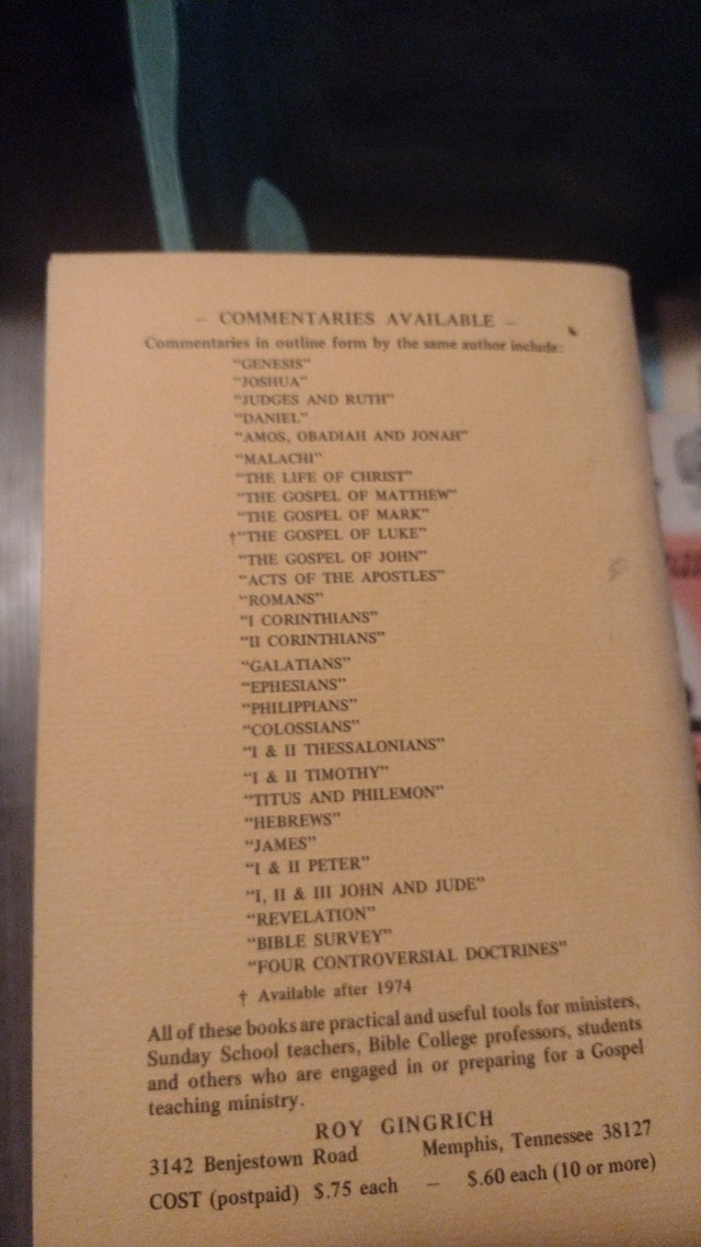 The Gospel of Mark Outline Study Guide by Roy Gingrich - photo 2