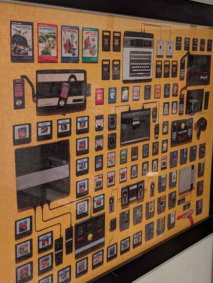 Retro Video Games 1000 pc Jigsaw Puzzle + Frame - photo 4