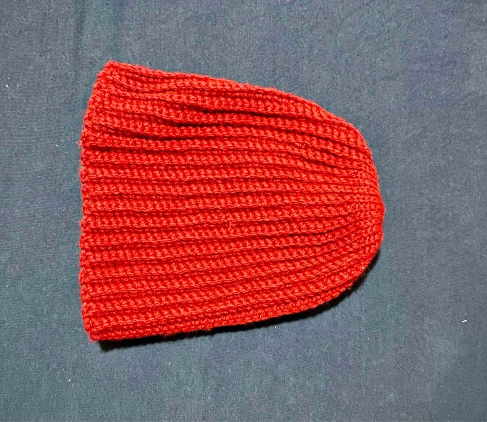 ❤️ Red Ribbed Beanie