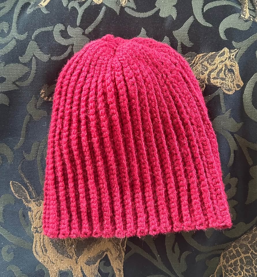 ❤️ Red Ribbed Beanie - photo 2
