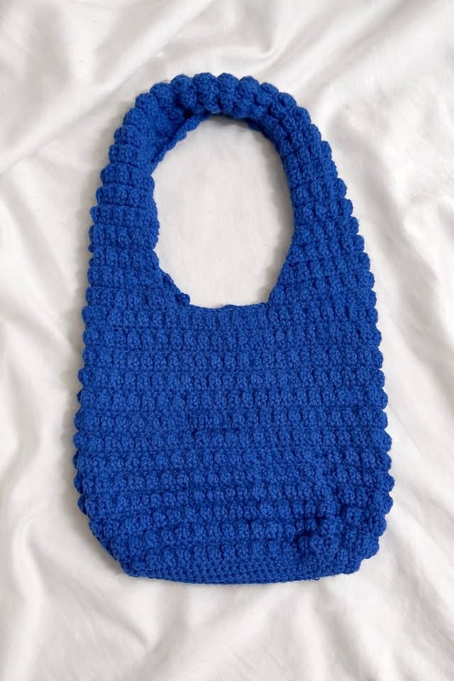 💙 Royal Blue Bubble Crochet Bag
