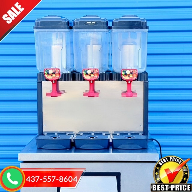 Commercial 3-Tap Refrigerated Juice Dispenser - Like New - photo 2