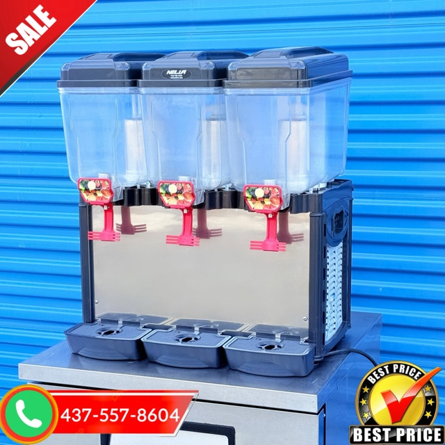 Commercial 3-Tap Refrigerated Juice Dispenser - Like New - photo 3