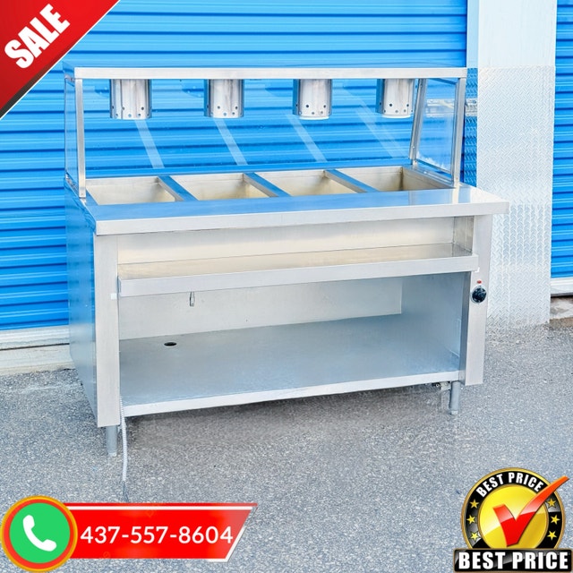 Commercial 4 Well Steam Hot Buffet Table - Like New