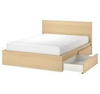 Moving Sale – IKEA MALM Queen Bed + Mattress + Drawers