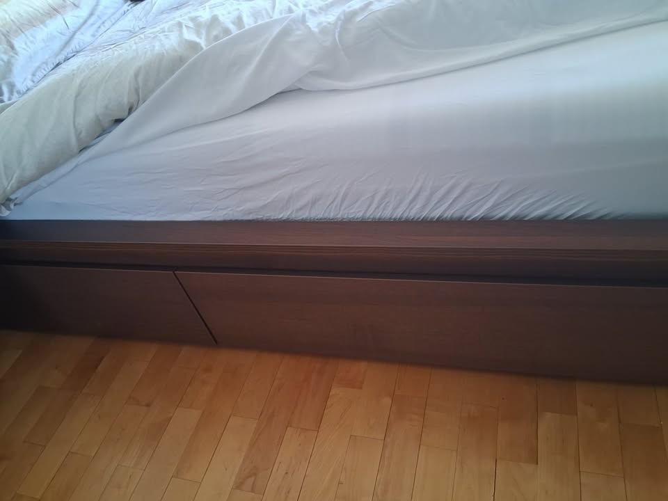 Moving Sale – IKEA MALM Queen Bed + Mattress + Drawers - photo 3