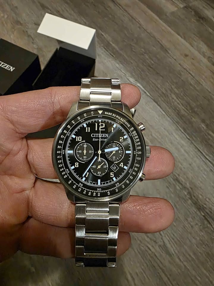 Brand new Citizen Eco-Drive Chronograph Stainless Steel CA4500-8