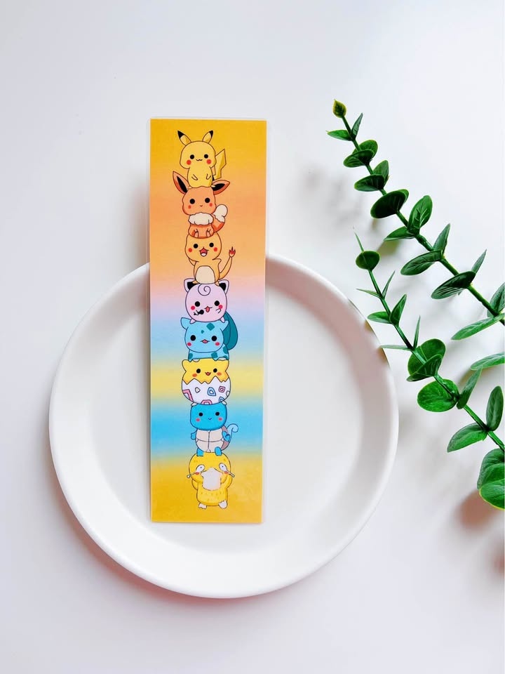 Pokemon Bookmarks Cute Stacked Characters
