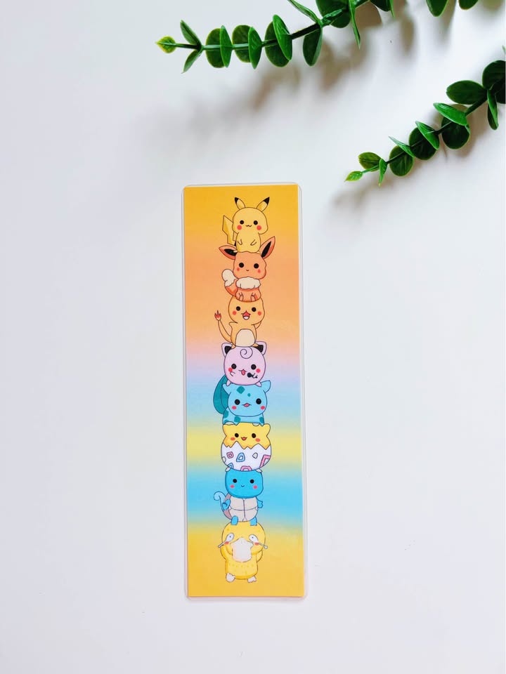 Pokemon Bookmarks Cute Stacked Characters - photo 2