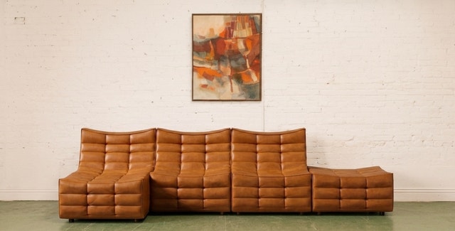 Rove Concepts Tanner Modular Leather Sectional - Like New