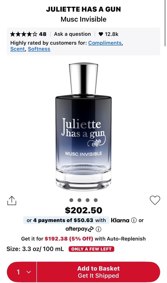 Musc Inivisble 100ml - Juliette Has A Gun - photo 2