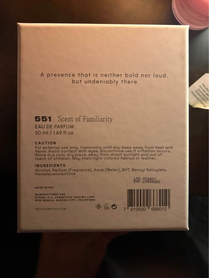 ISY 551 Scent of Familiarity Eau De Parfum 50ml - photo 2