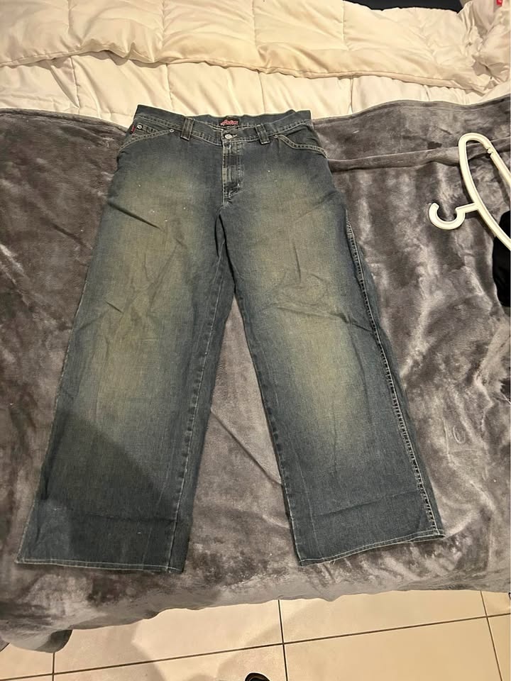 Indian Motorcycle Blue Fade Wash Jeans