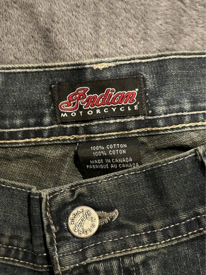 Indian Motorcycle Blue Fade Wash Jeans - photo 2