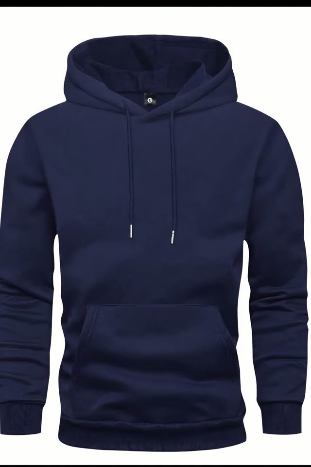 Men’s plain hooded sweater - photo 4