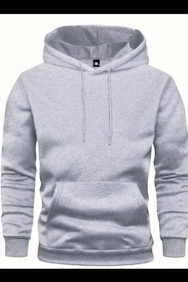 Men’s plain hooded sweater - photo 5