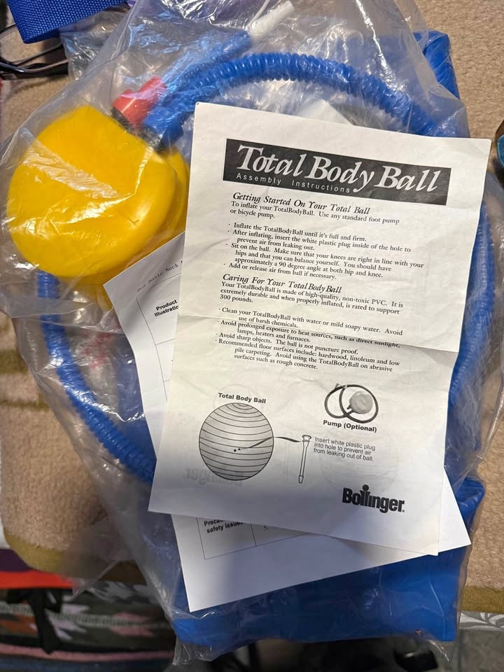 Stability/Exercise Ball with pump