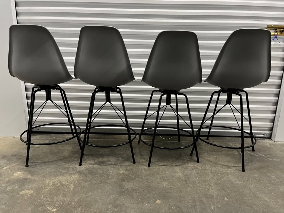 Swivel Bar Stools - Set of 4 - photo 3