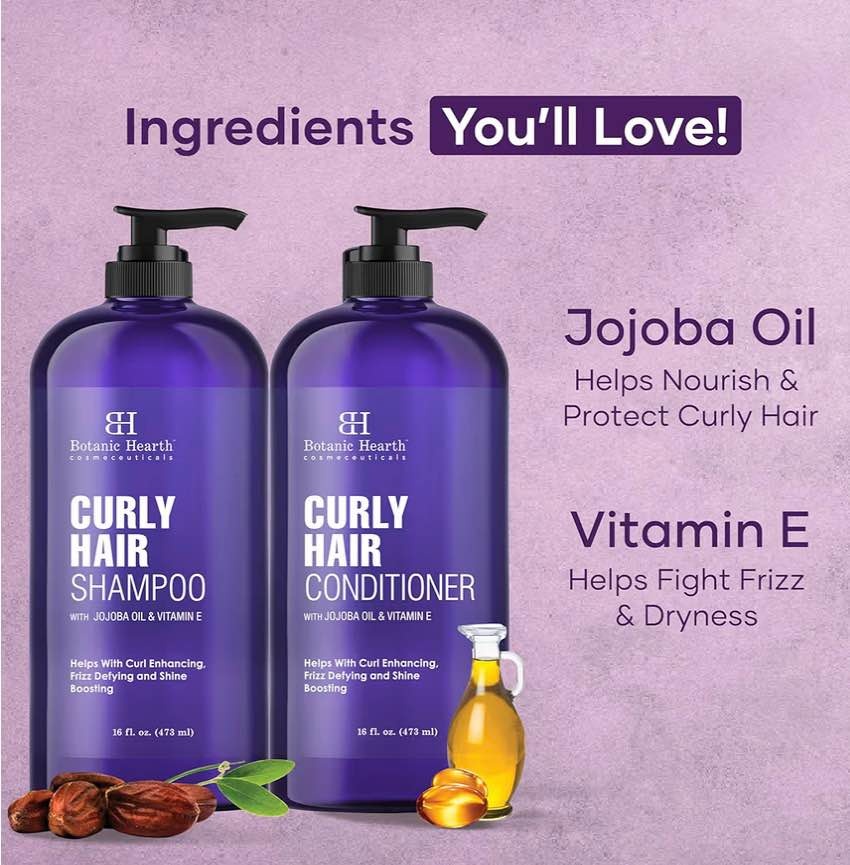 Botanic Hearth Curly Hair Shampoo & Conditioner Set - photo 3