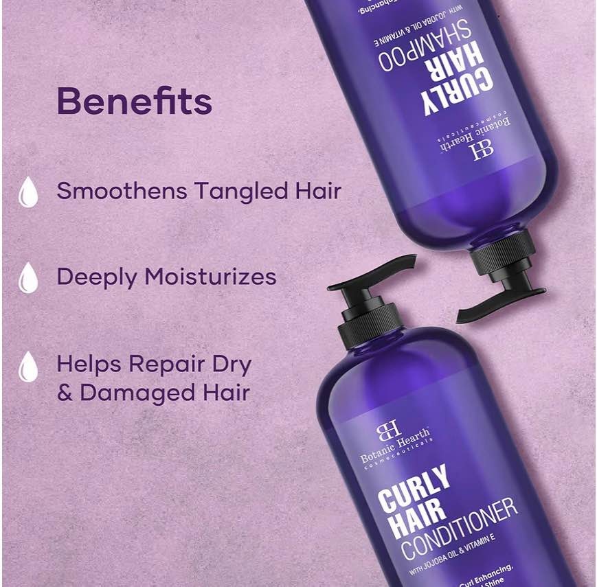 Botanic Hearth Curly Hair Shampoo & Conditioner Set - photo 5