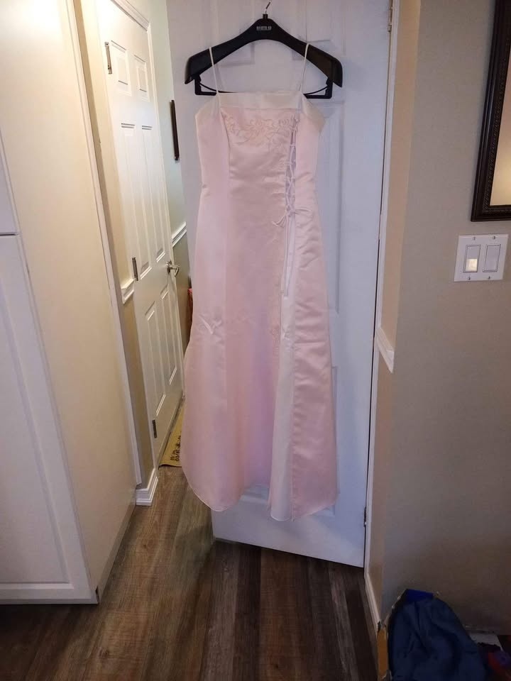 Pink with White Grad Style Dress