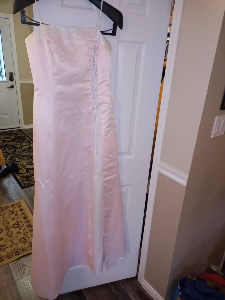 Pink with White Grad Style Dress - photo 2