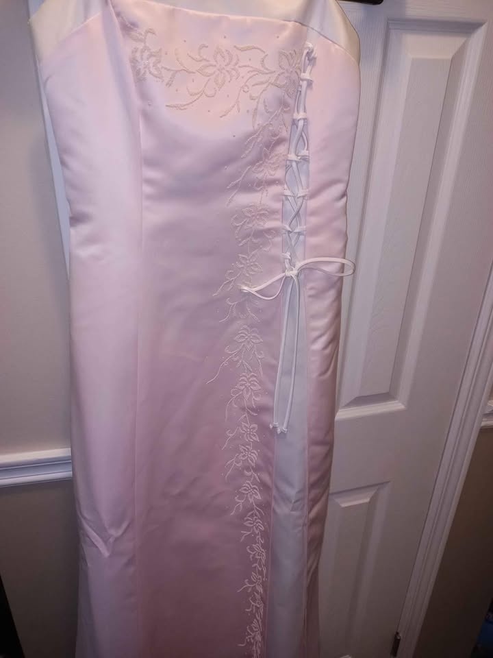 Pink with White Grad Style Dress - photo 3