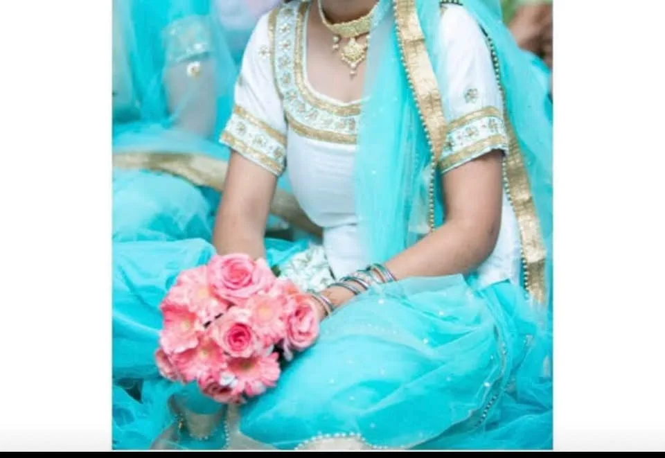 Turquoise Sharara Suit image indicator(2)