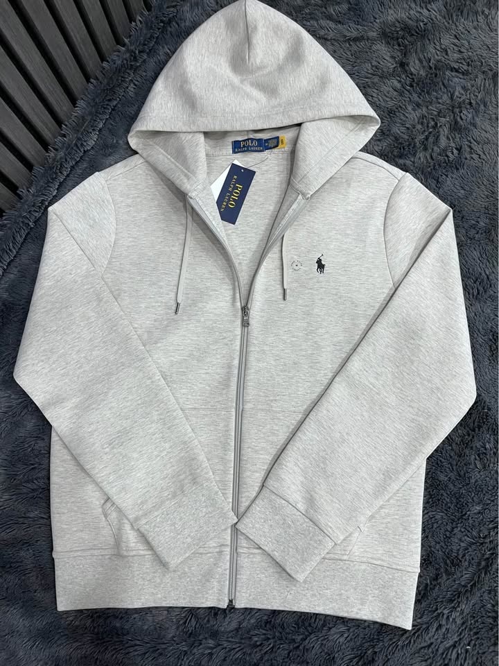 Polo Ralph Lauren Light Grey Full-Zip Hoodie New with Tags - photo 2